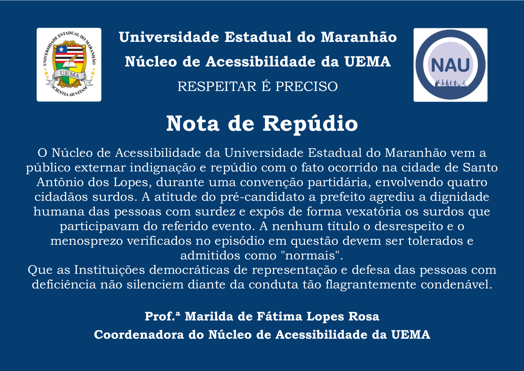 Nota de Repúdio 